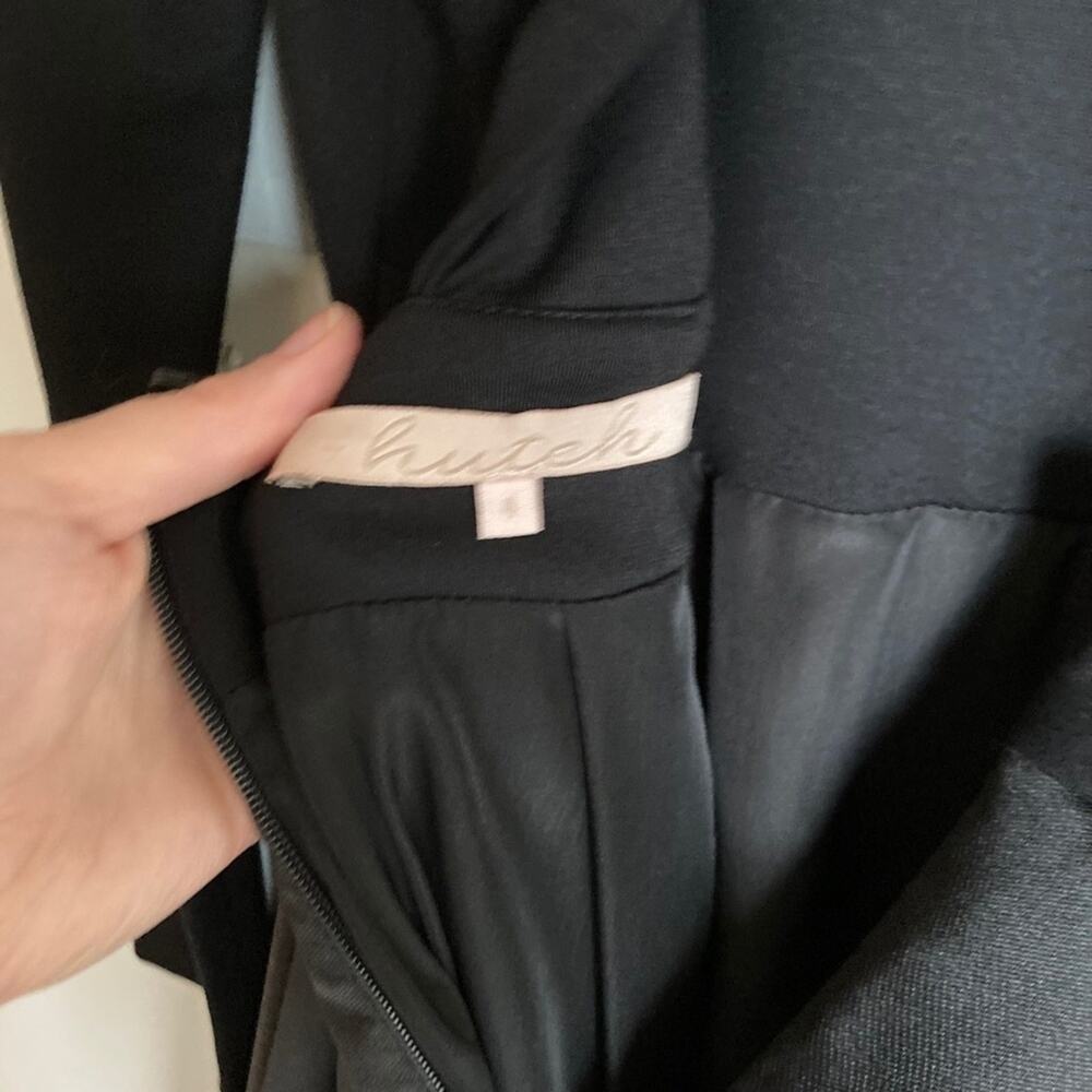 Anthropologie Hutch Womens 4 Black Cutout High-Low Formal Dress Whimsigoth Prom - Picture 9 of 11